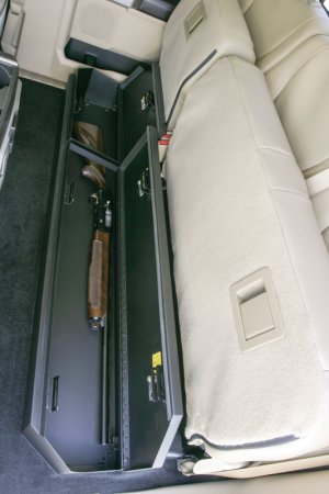Ford F-350 Underseat Lockbox - Rear - Tuffy Products - Keyed Lock, Pry-Guard Locking System - Black - `17-`24